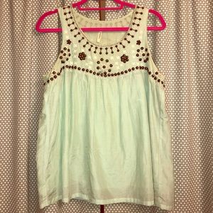 *free in bundle of 2 +* Pistachio Beaded Tank!
